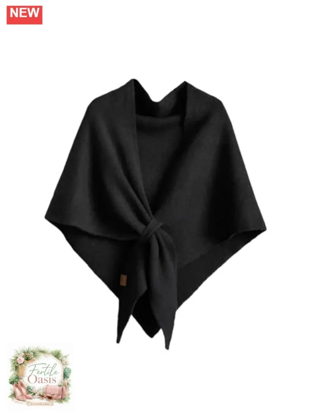 Women's Pashmina Shawl Wrap Knitted Poncho Cardigan Cape Sweater